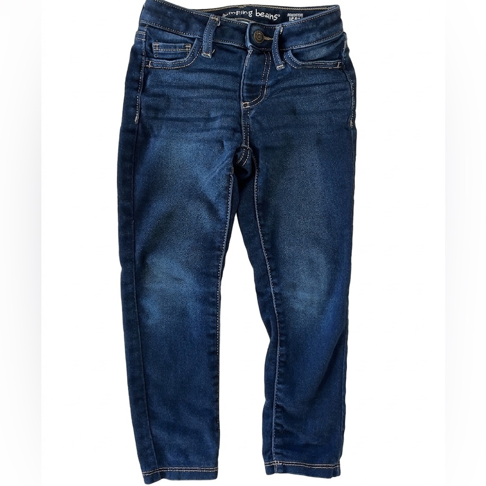 Girls Jumping Beans Dark Blue Skinny Jeans - size 5